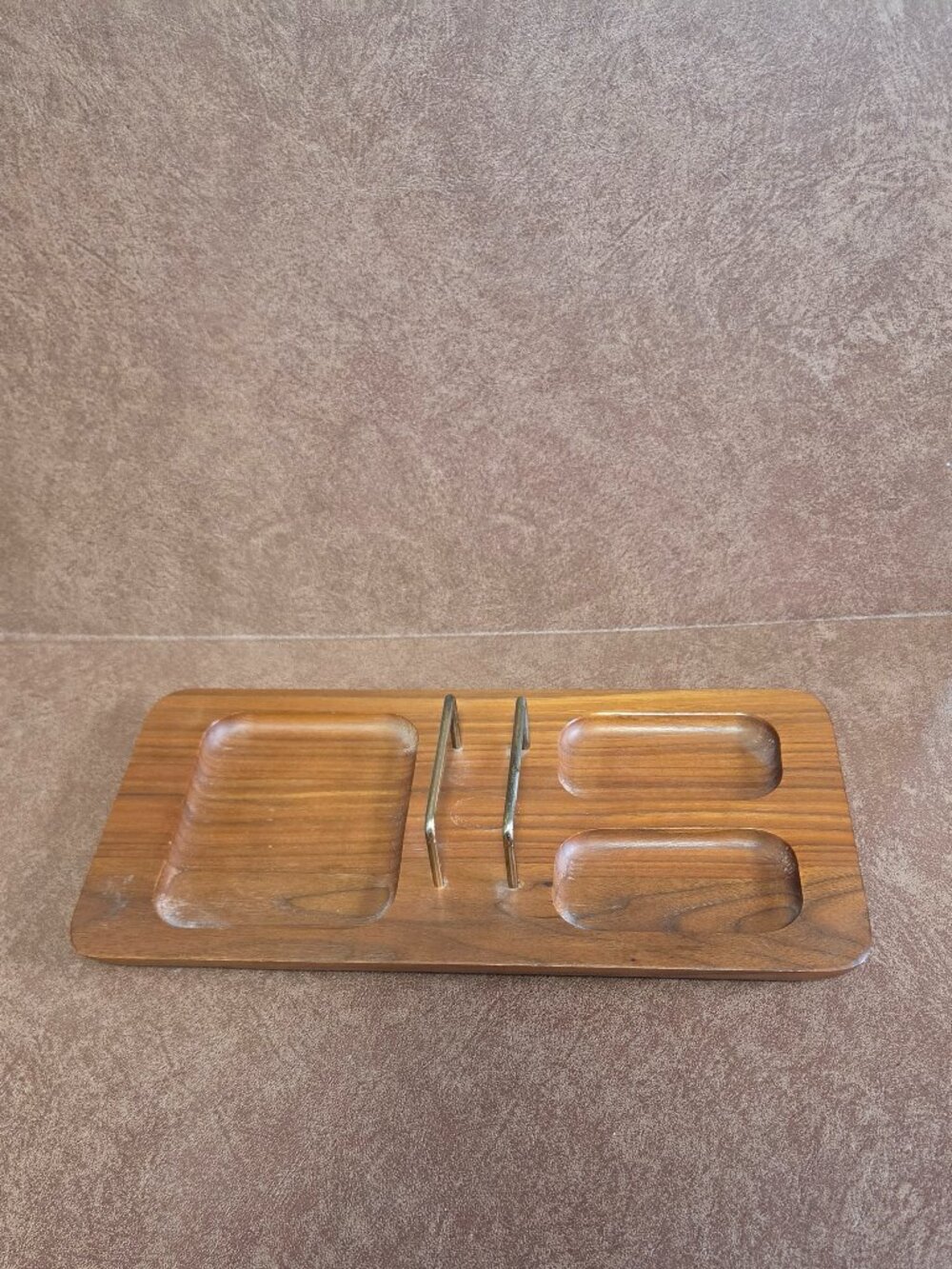 Vintage MCM Dresser Valet Desk Caddy Organizer Catch All Tray